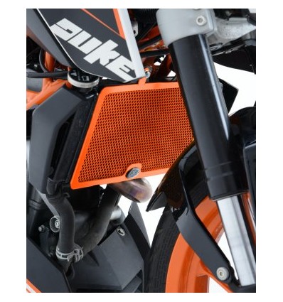 R&G Protector de radiador Naranjo KTM RC 200 y 390 / Duke 200 y 390
